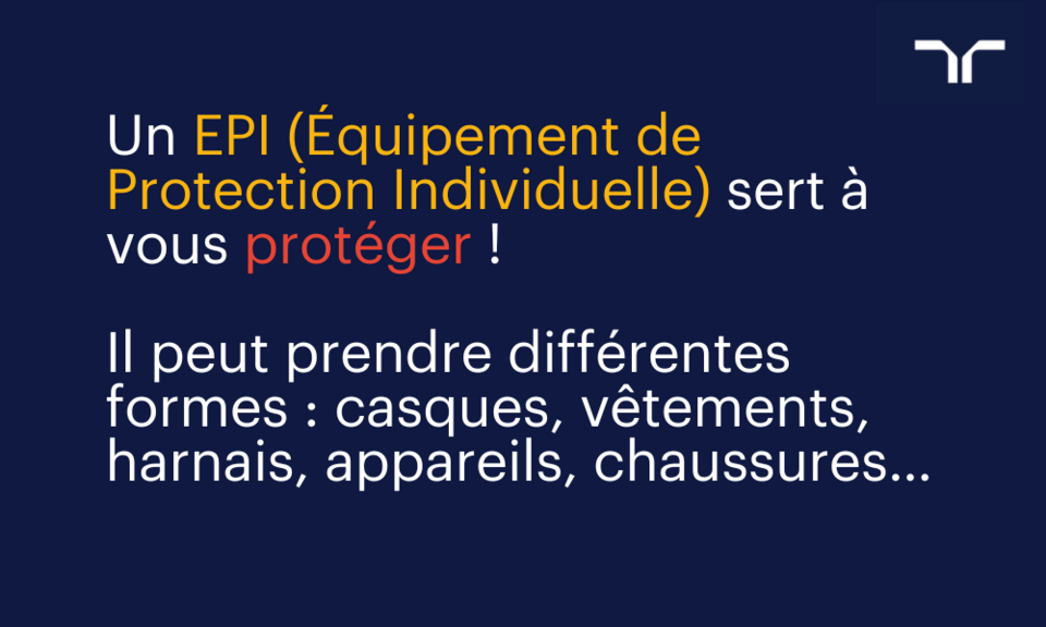 Les différents types d'équipements de protection individuell